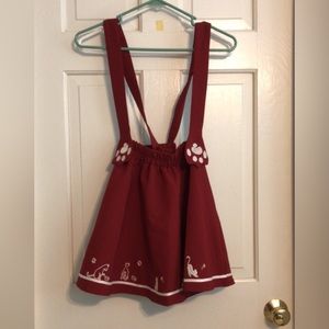 Cat overall skirt